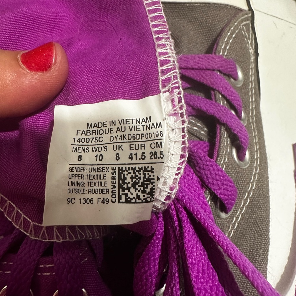 Vintage Converse Fold Down High Tops Women’s 10 - Picture 5 of 5